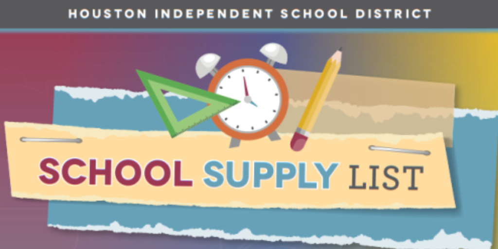  HISD School Supply List